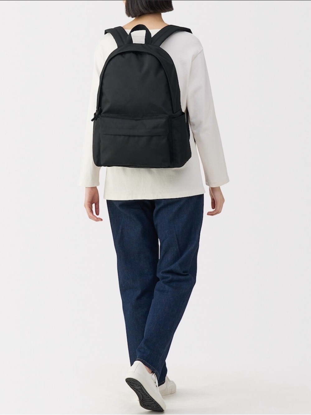MUJI Black Water Resistant Backpack - Picture 6 of 6